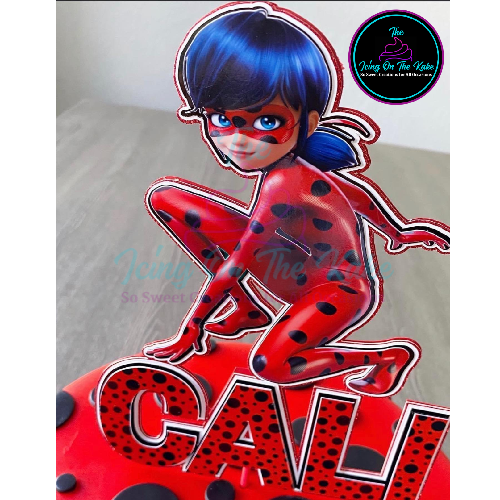 Miraculous Ladybug Inspired Cake Topper/Centerpiece – The Icing On The Kake